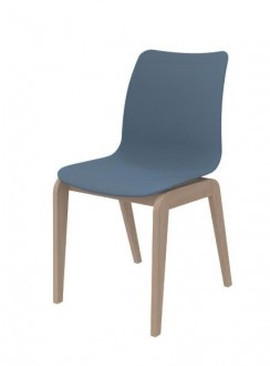 Chaise 4 pieds Adell - coque résine de synthèse